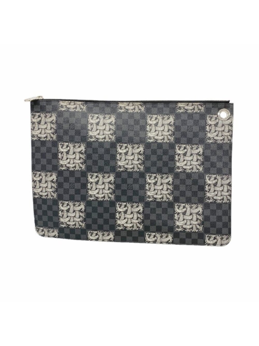 Louis Vuitton Clutch Damier Graphite Christopher Nemeth Pochette Jules GM Black